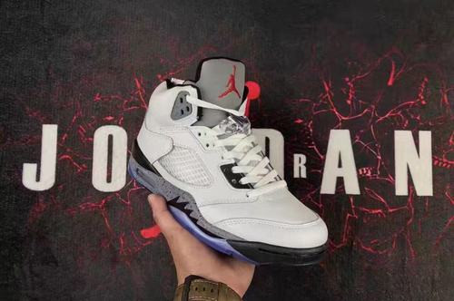 Retro Air Jordan 5 White Cement-2