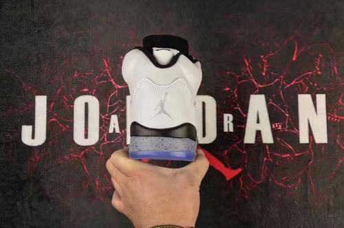 Retro Air Jordan 5 White Cement-4