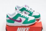 Dunk SB Low White Green Purple Kids